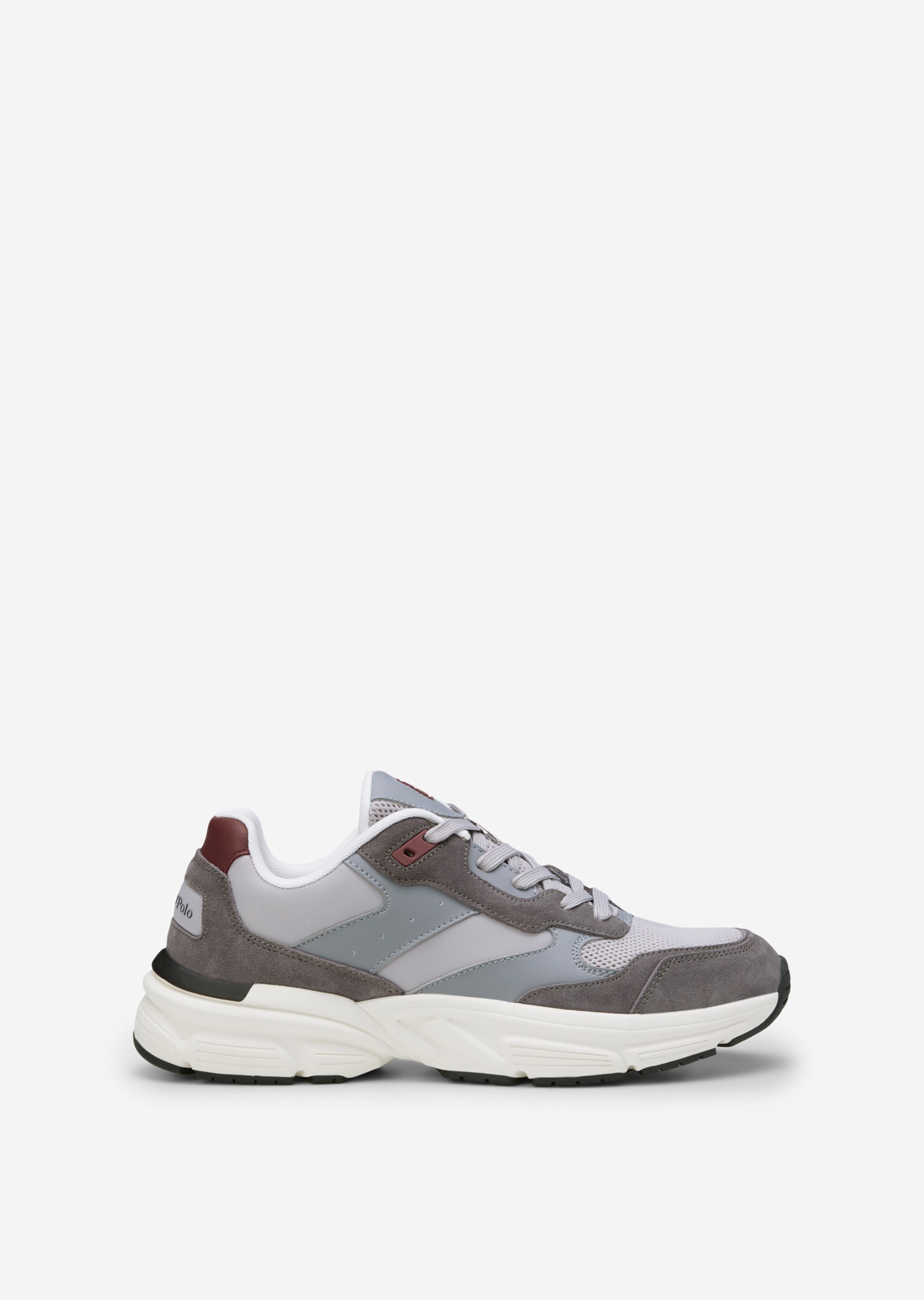 Sneaker aus Leder-Polyamid-Mix