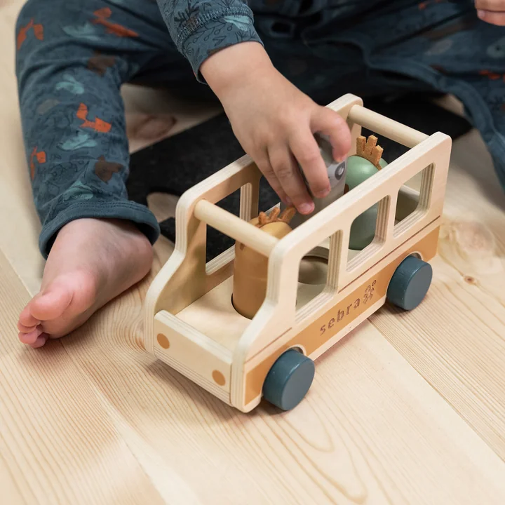 Sebra - Bus aus Holz, Wildlife (4 tlg.)