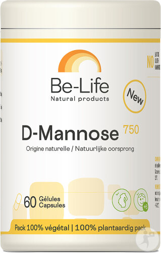 Be-Life D-Mannose 750 Complément Alimentaire 60 Gélules