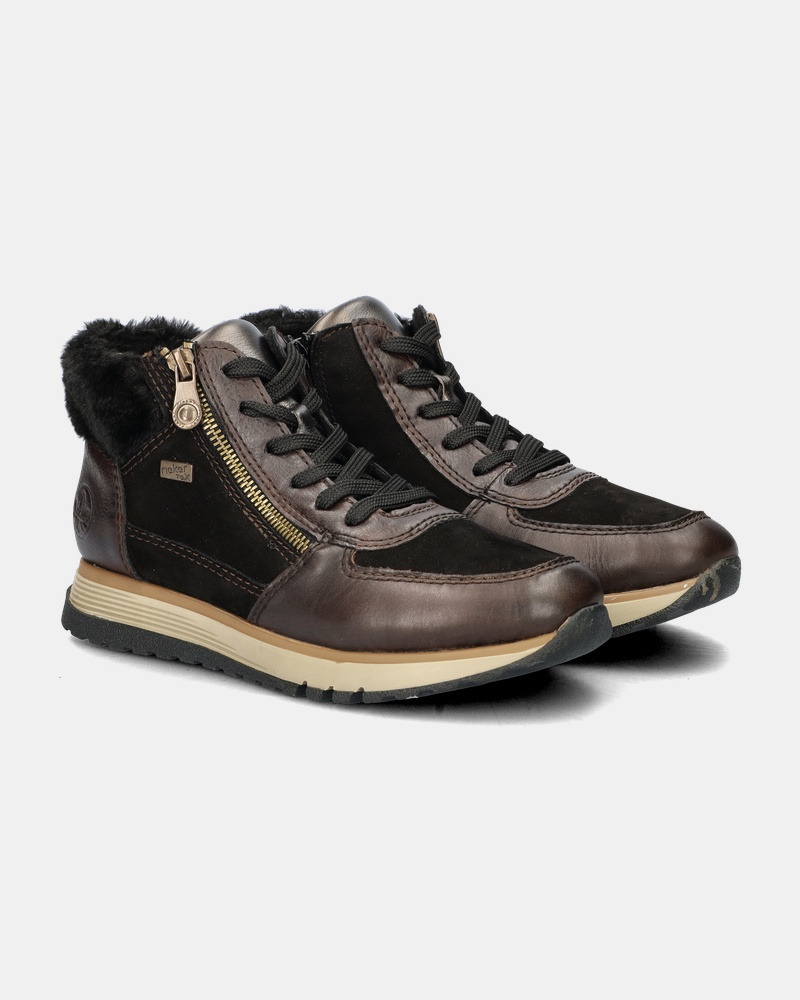 Rieker Hoge sneakers  - zwart