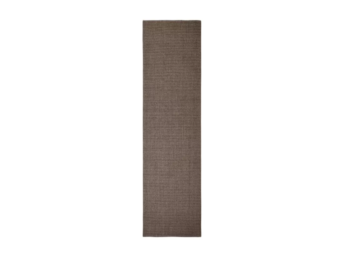 Tapis en sisal pour griffoir marron 80x300 cm