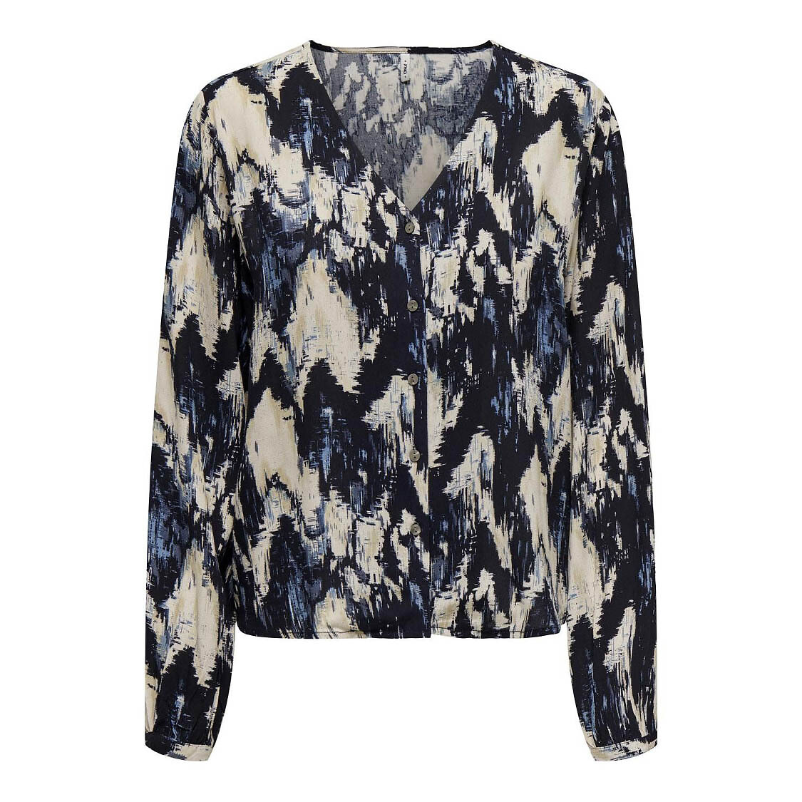 SOMENTE<br>Blusa estampada com decote em V