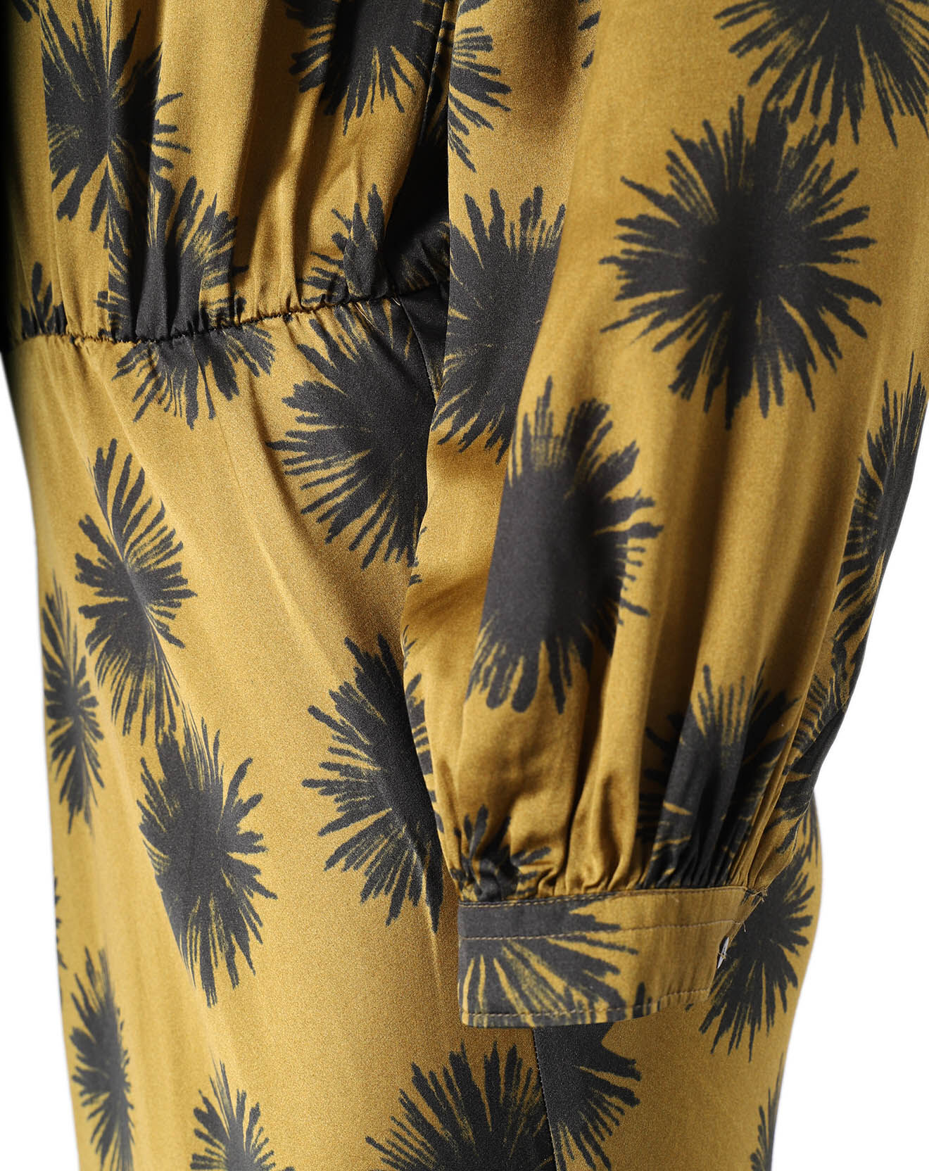 Hartford Robe en Soie mélangée Rosetta imprimée doré/noir