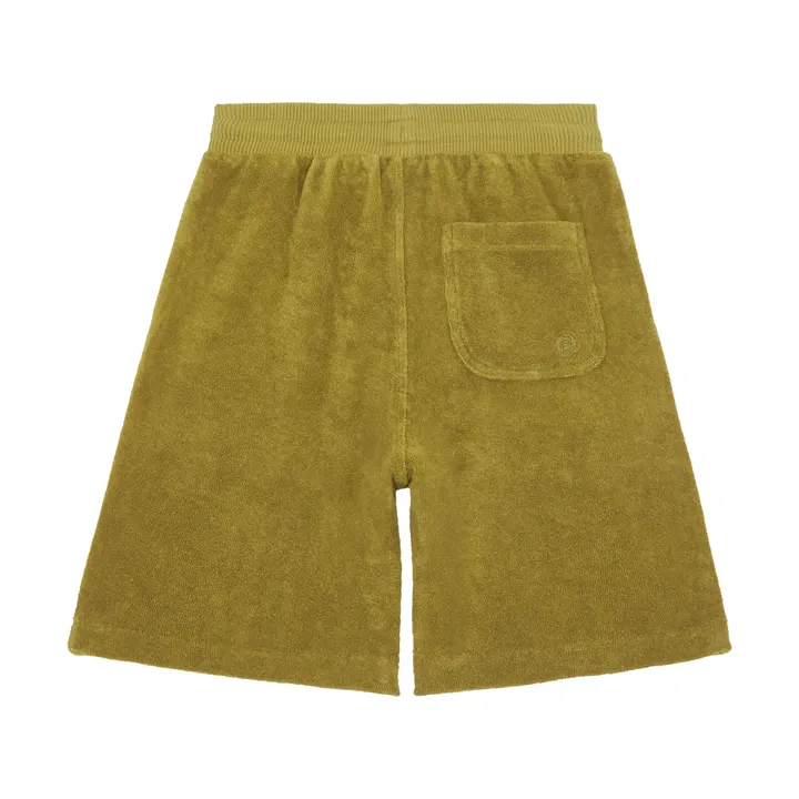 SMALLABLE BASICS Short Garçon Eponge Bio | Vert kaki