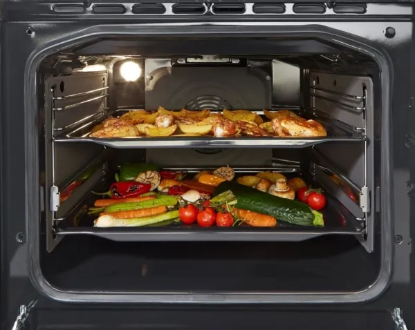 Gorenje Advanced GEIT5C60BPG - Komfur - fritstående - bredde: 50 cm - dybde: 59.4 cm - højde: 85 cm - med selv-rengøring - sort