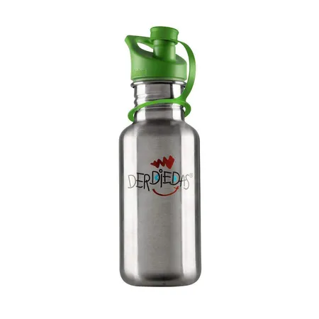 DerDieDas Edelstahltrinkflasche Grün