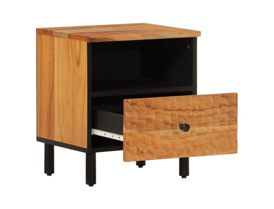 VIDAXL - Tables de chevet 2 pcs 40x33x46 cm bois d'acacia massif
