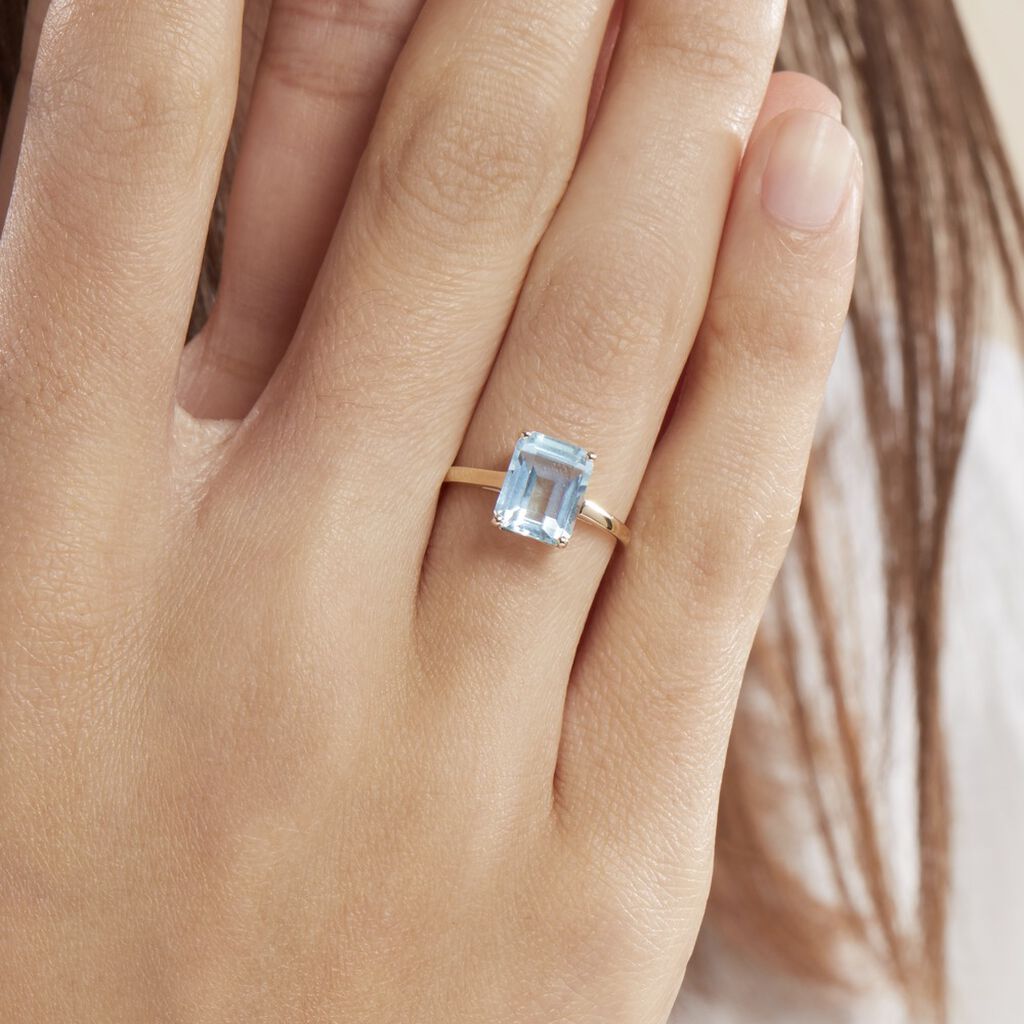 Bague Or Jaune Faraj Topaze