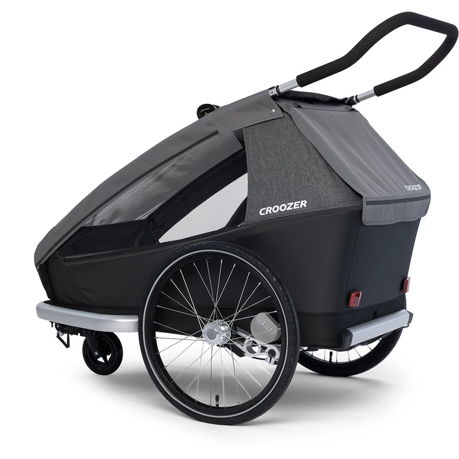 CROOZER Kinderfahrradanhänger Kid Keeke 2 Mountain Grey