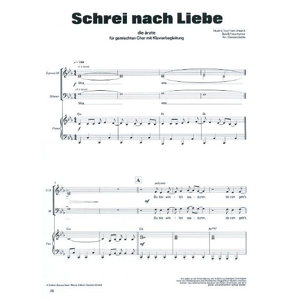 Bosworth Die Ärzte für Chöre