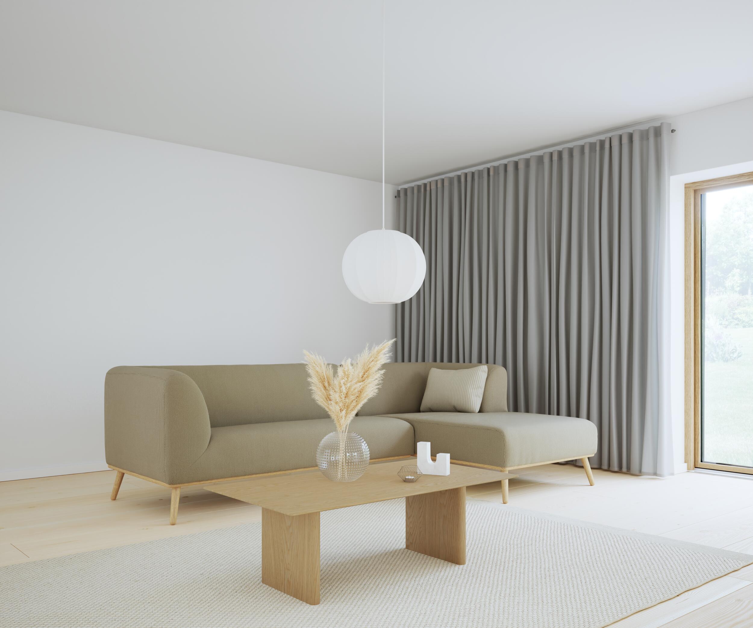 Land højrevendt sofa med chaiselong