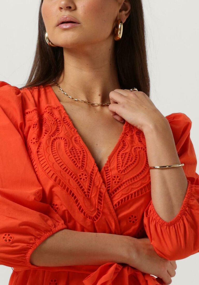 SUNCOO oranje suncoo mini jurk cliff