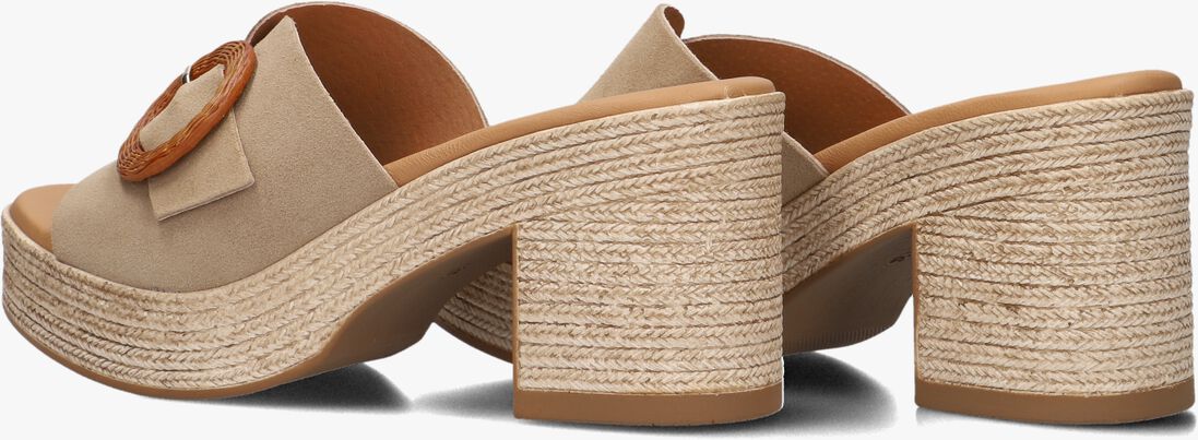taupe stefano lauran sandalen met hak 2503
