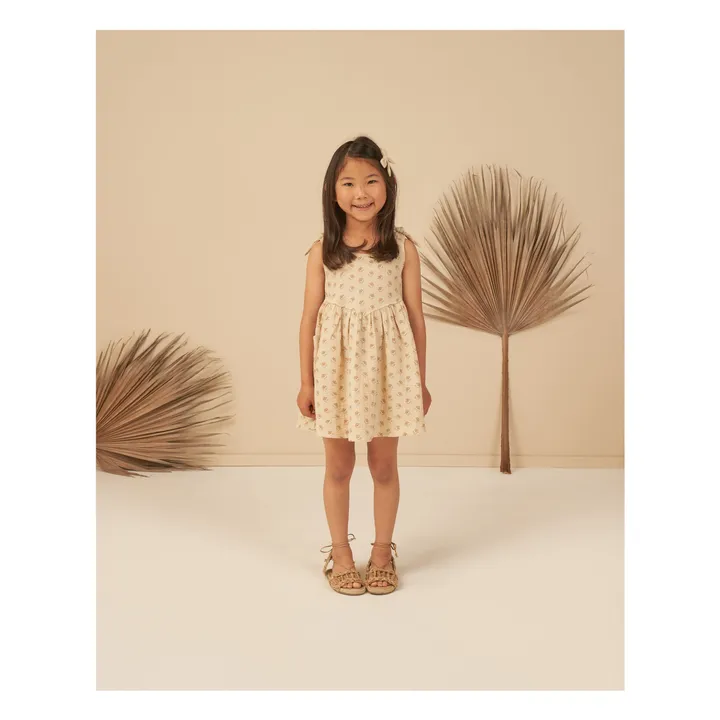 Rylee + Cru Robe Summer Fleurie | Blanc cassé