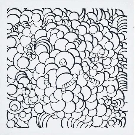 Cernit plaque de texture Bubbles - Gris