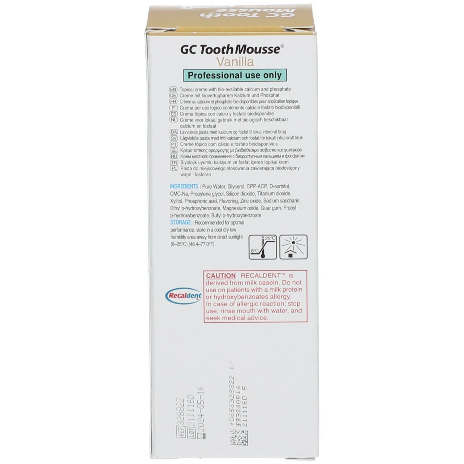 GC Tooth Mousse Zahnpasta Vanille