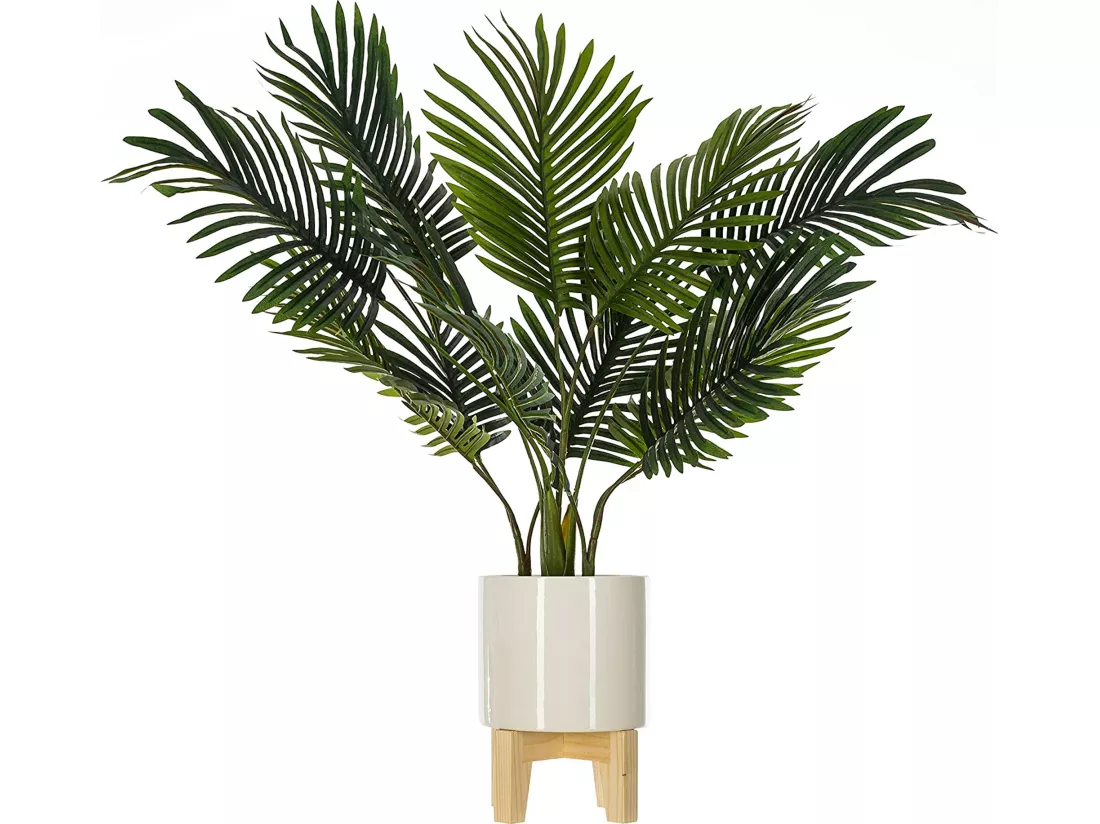 Plante artificielle palmier l.83 x p.75 x h 72, vert