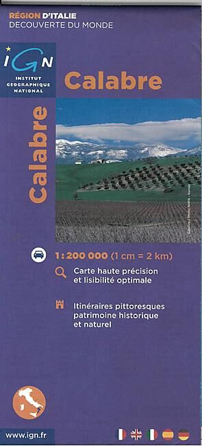 IGN - IGN CALABRE 1 200 000