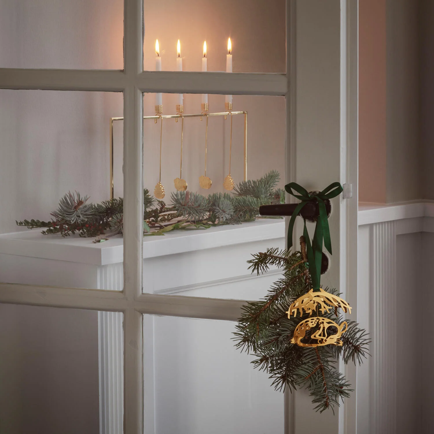 Georg Jensen  CC 2023 Grankogle lyseholder - forgyldt