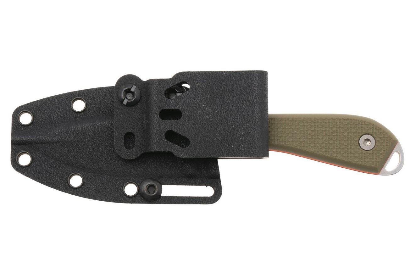 White River M1 Backpacker Pro WRM1-TGO Green/Orange G10, Kydex schede, nekmes