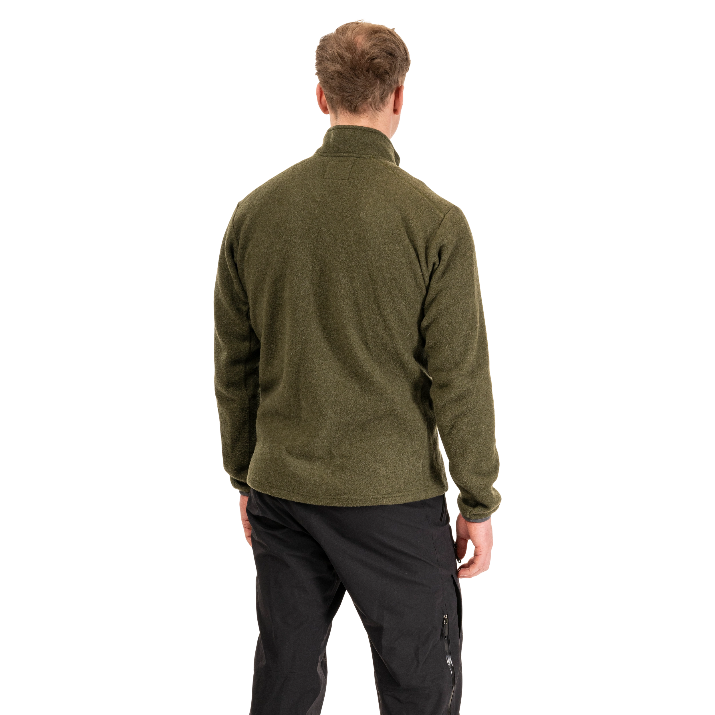 Rabot Merino Fleece Midlayer Jacket Men Dark Olive Green