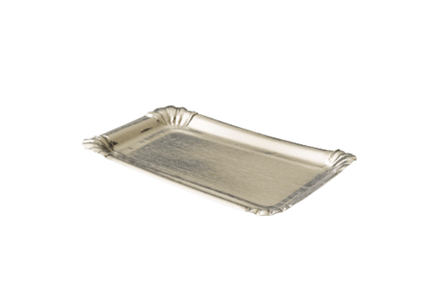 Kartonnen schaaltje aluminium gevoerd 10x16cm