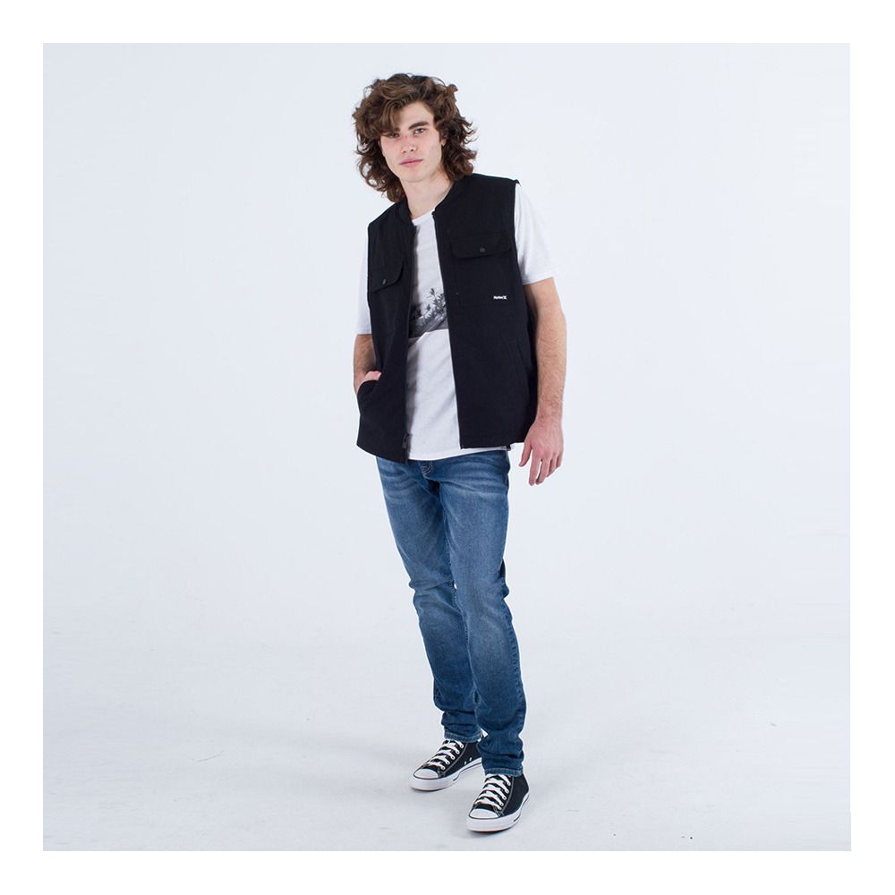 Hurley CHIP WORKER - Gilet Homme newprint/black/wht