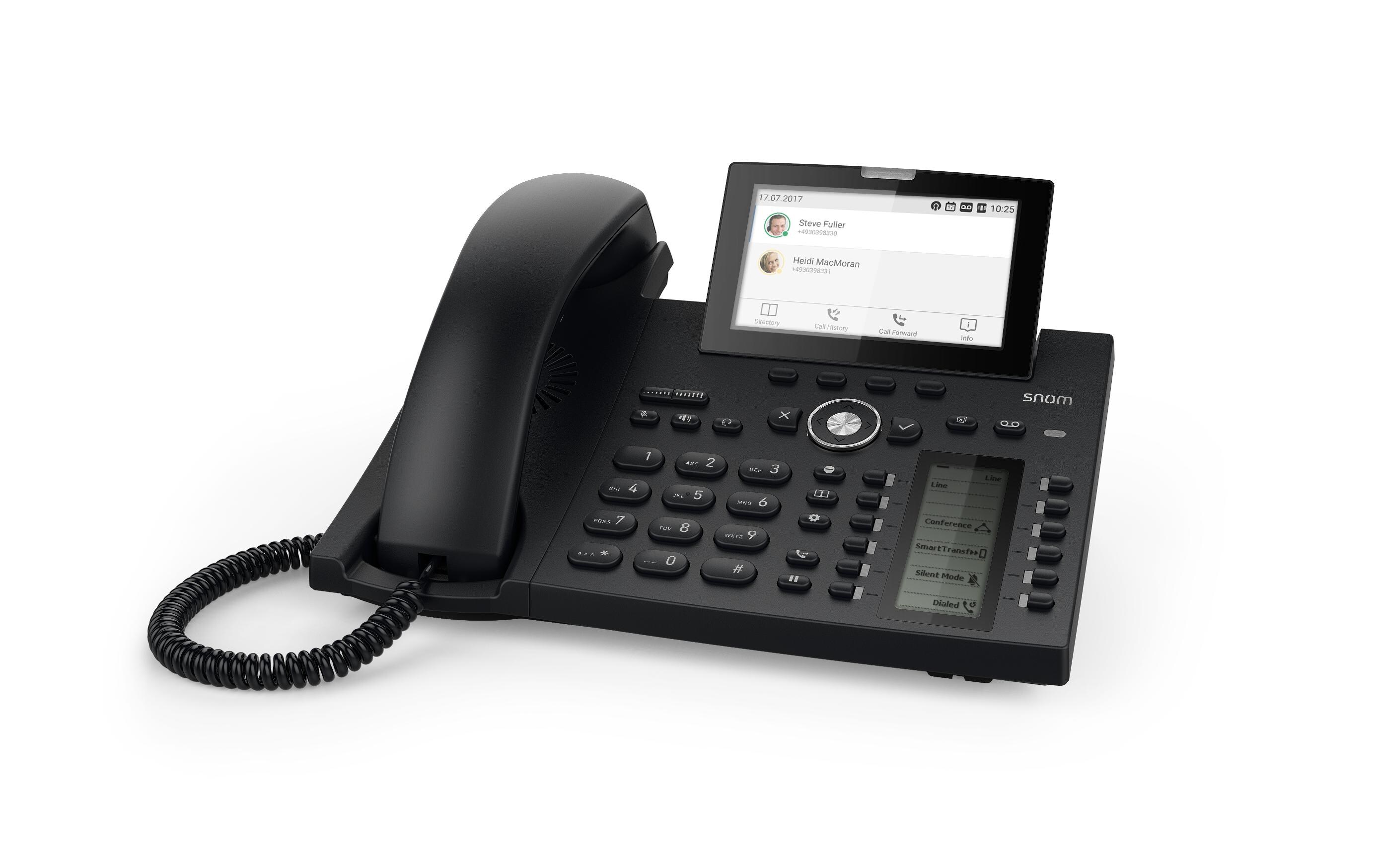 Tischtelefon D385N Schwarz<br>Die perfekte Mischung aus Eleganz und modernster Technik