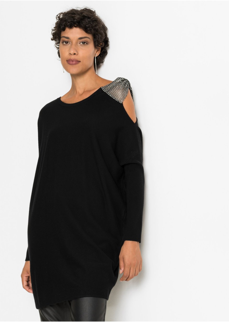 Pull avec petites pierres brillantes