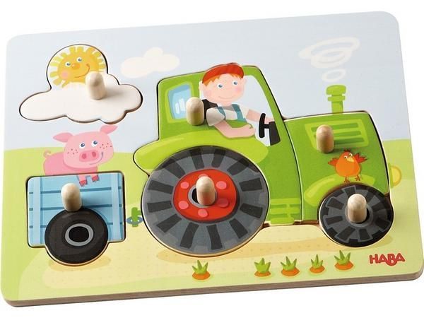Steckpuzzle PETERS BAUERNHOF 6-teilig in bunt