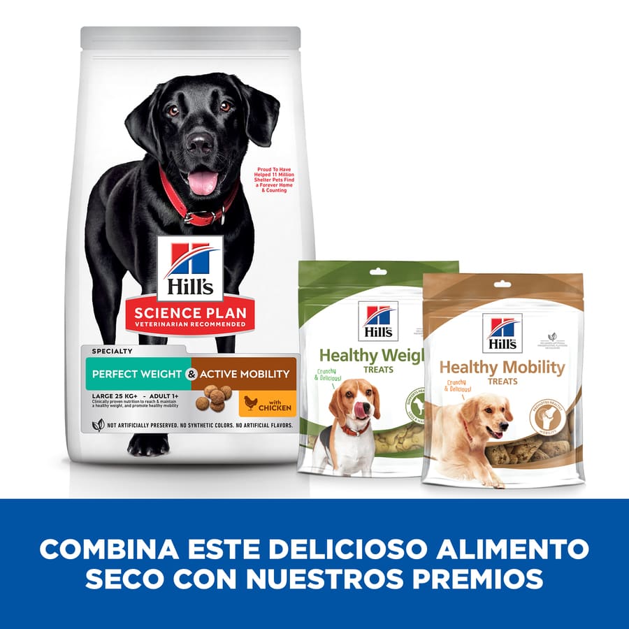 Plano de Ciências Hill's Peso Perfeito e Mobilidade Ativa frango pienso para cães