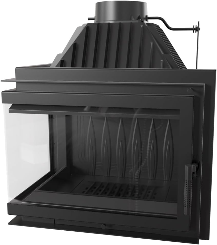 KRATKI Kamineinsatz Gusseisen Simple Links 15 kW Ø 200
