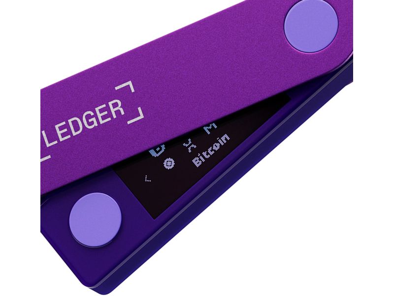 Ledger Nano X Amethyst Purple Crypto-Hardware-Wallet mit Bluetooth zum Kaufen, Verwalten und Vermehren digitaler Vermögenswerte