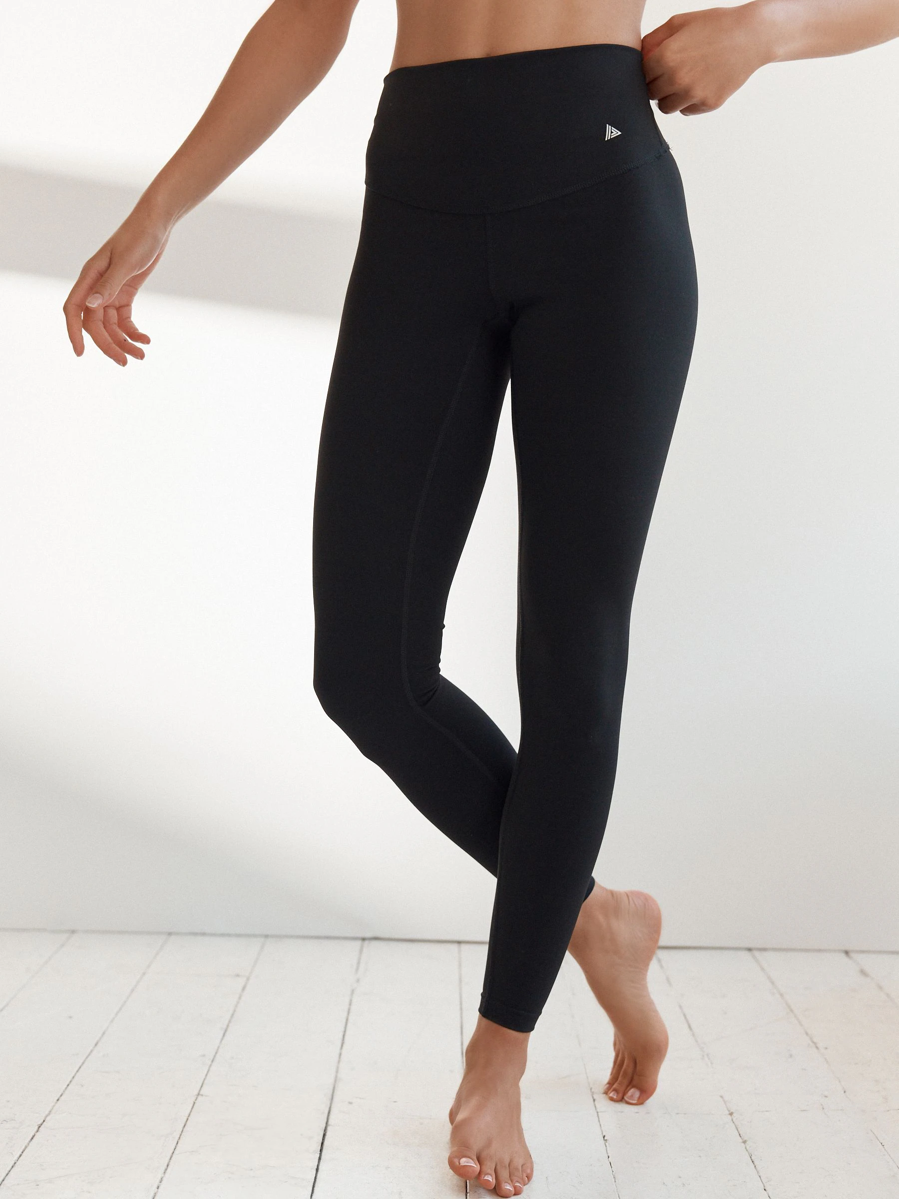 Zwart - Sport Dry Tech buikcorrigerende legging met hoge taille en volledige lengte
