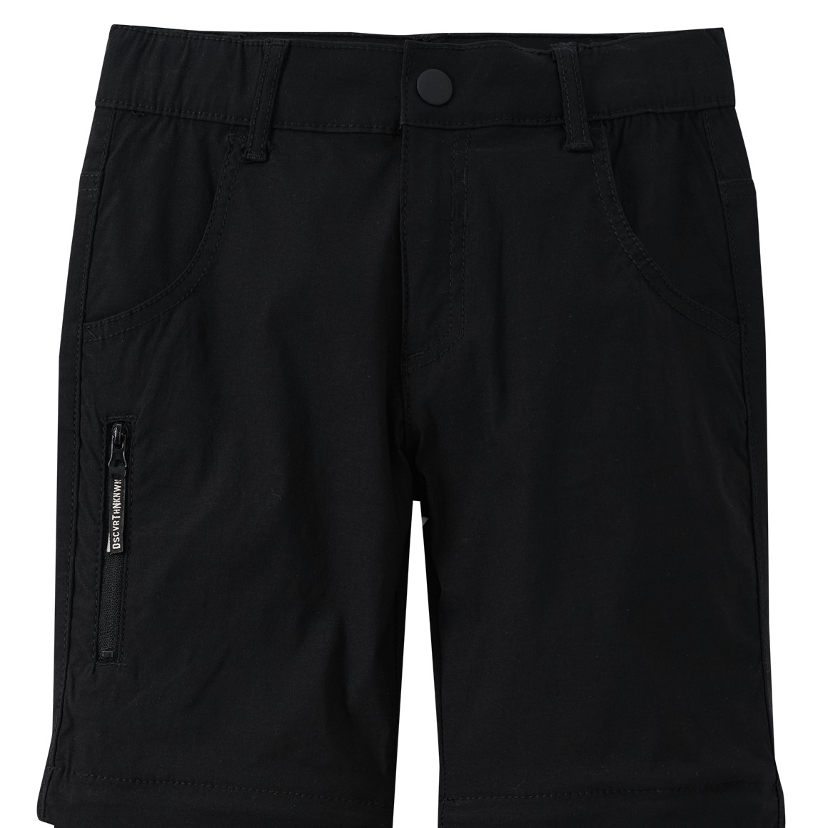 Topolino Kinder Trekking-Hose mit Zippertasche schwarz
