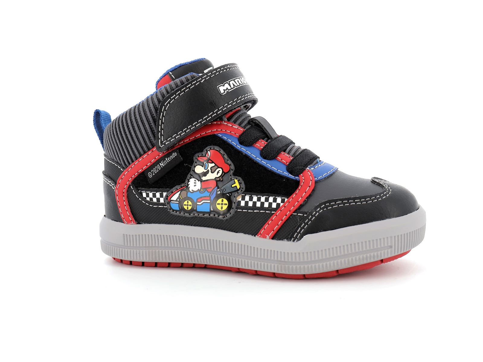 Geox-J ARZACH BOY-J164AB Matières combinées Noir Rouge