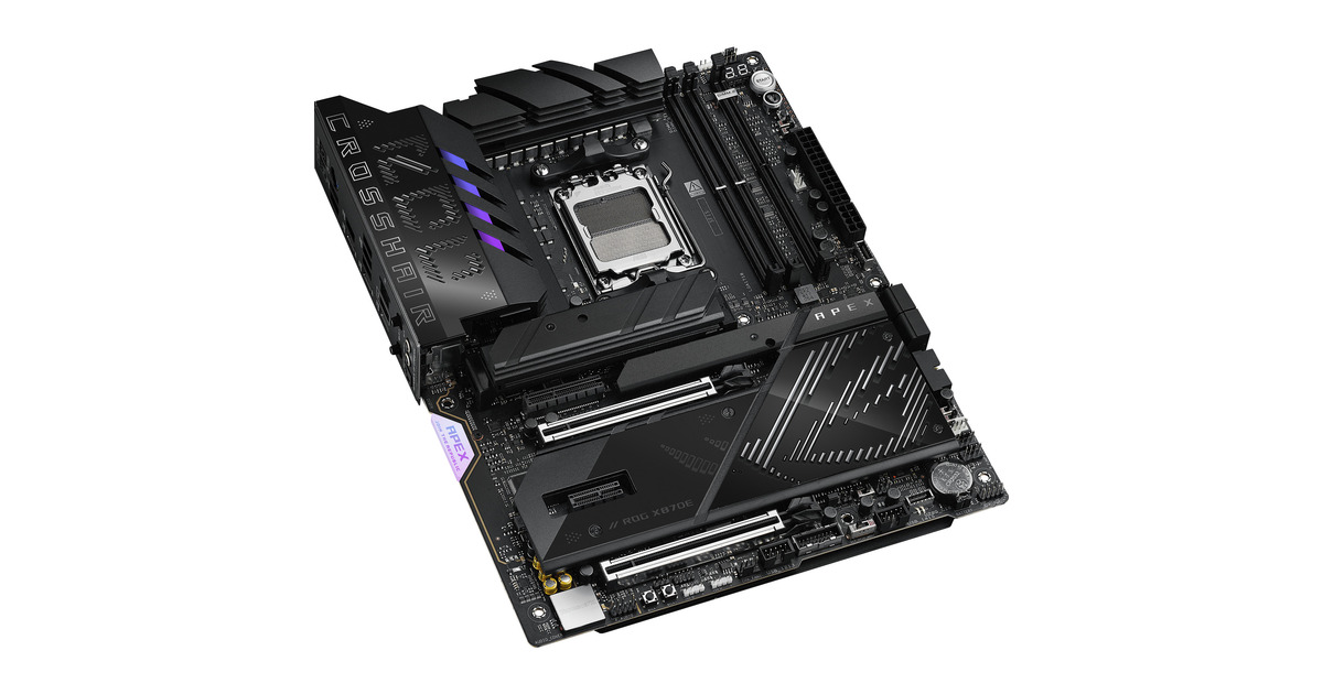 ASUSROG CROSSHAIR X870E APEX socket AM5 moederbord  (RAID, 5 Gb-LAN, Wi-Fi 7, BT 5.4, Sound, ATX)