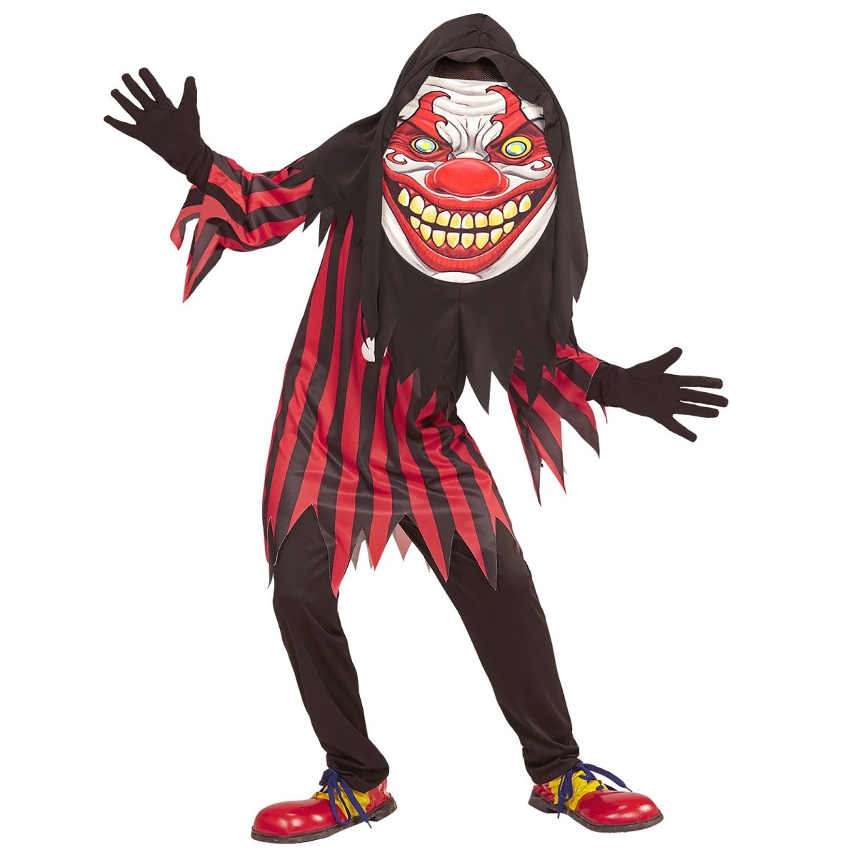 Halloween Kostuum Rood Zwart Kind Clown