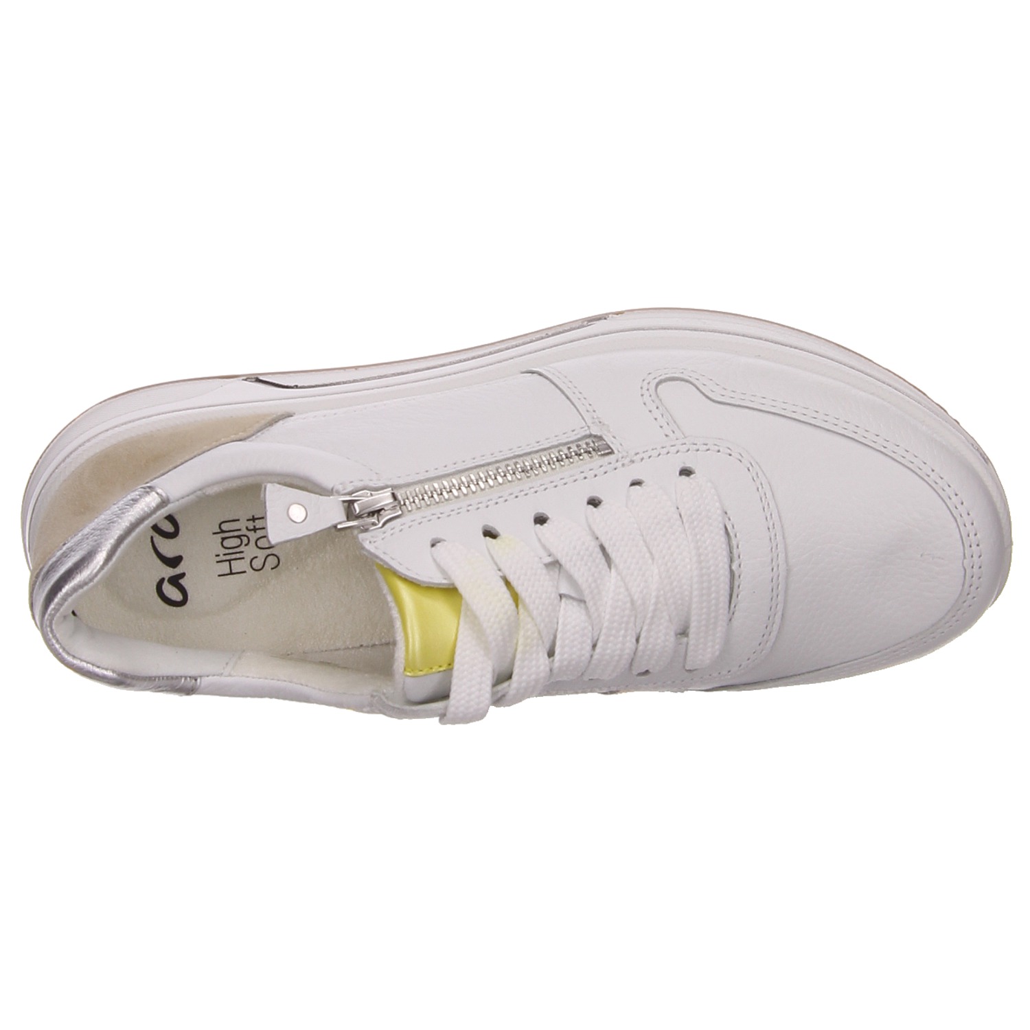 Ara Schnürhalbschuh weiß weiss/weiss kombi