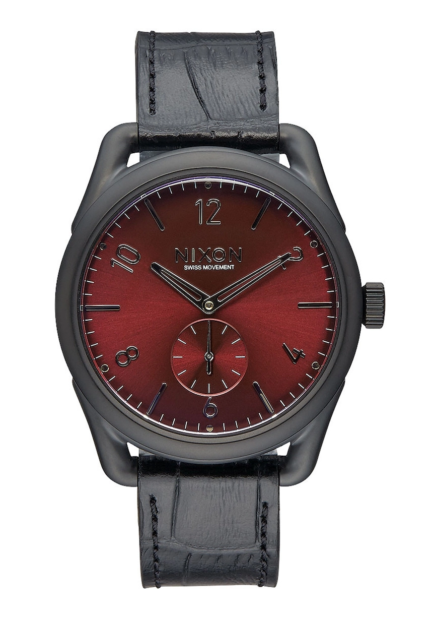 Nixon The C39 Leather Black Gator A4591886