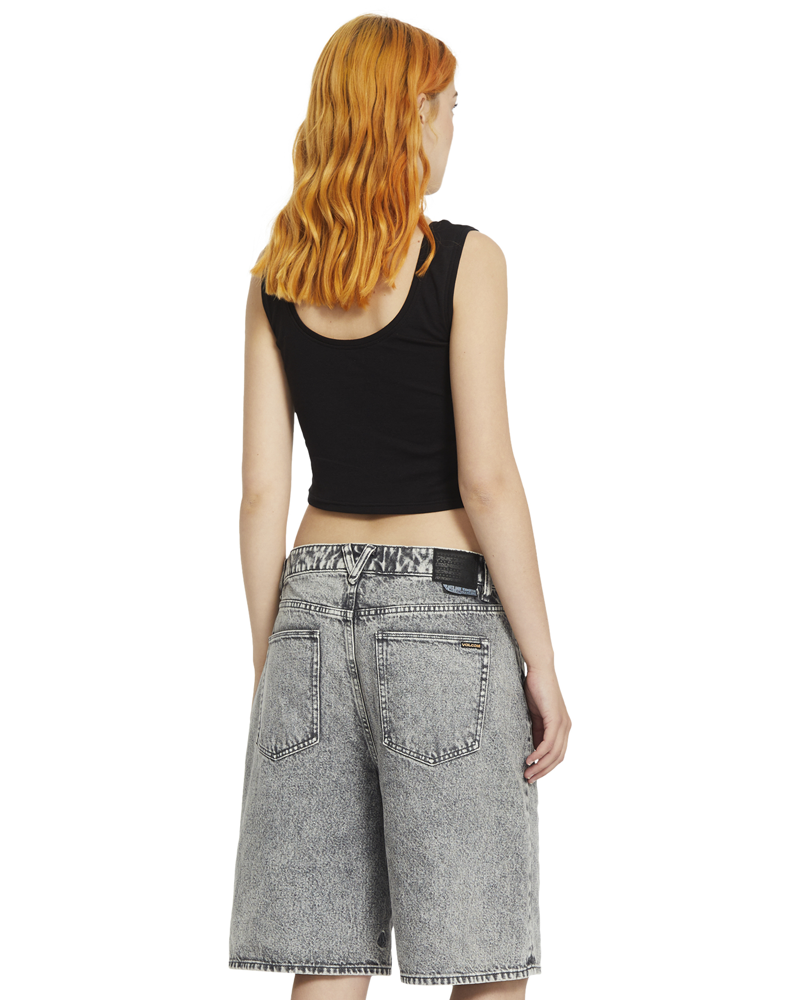 Volcom Beeggy Denim Short Grey Vintage