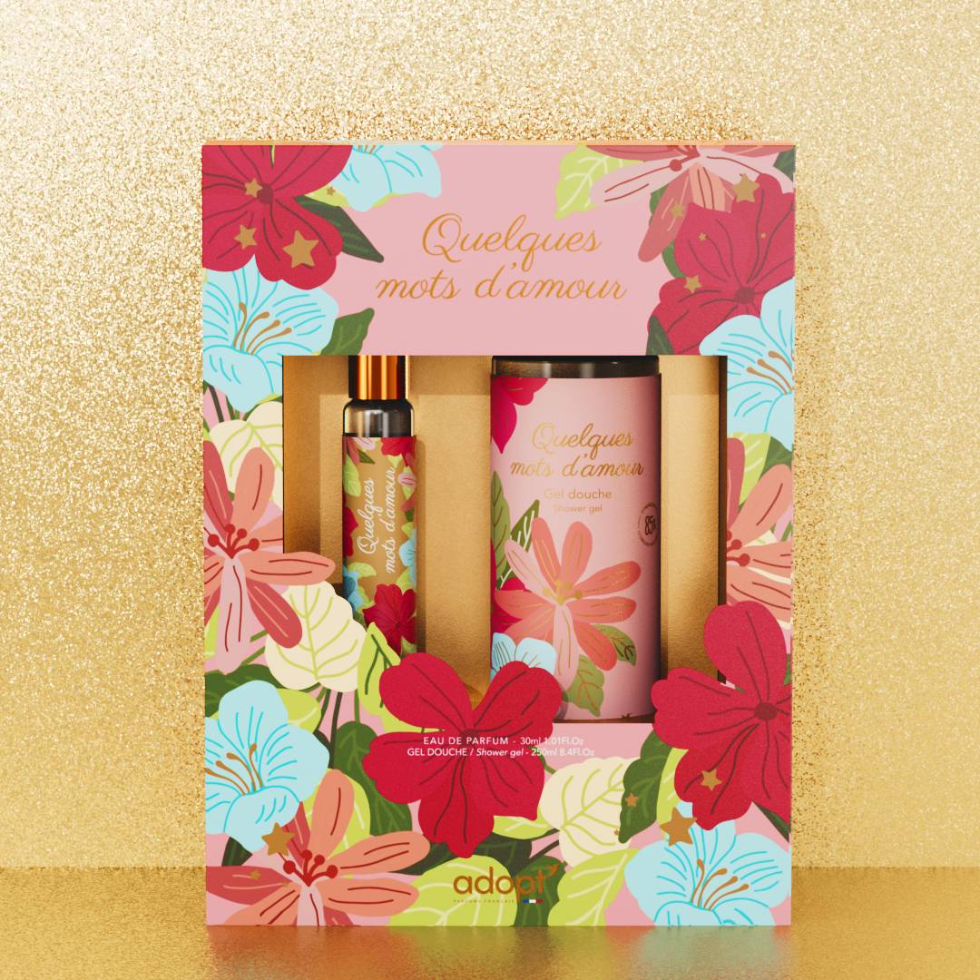 Quelques mots d'amour Coffret Eau de parfum 30ml + gel douche
