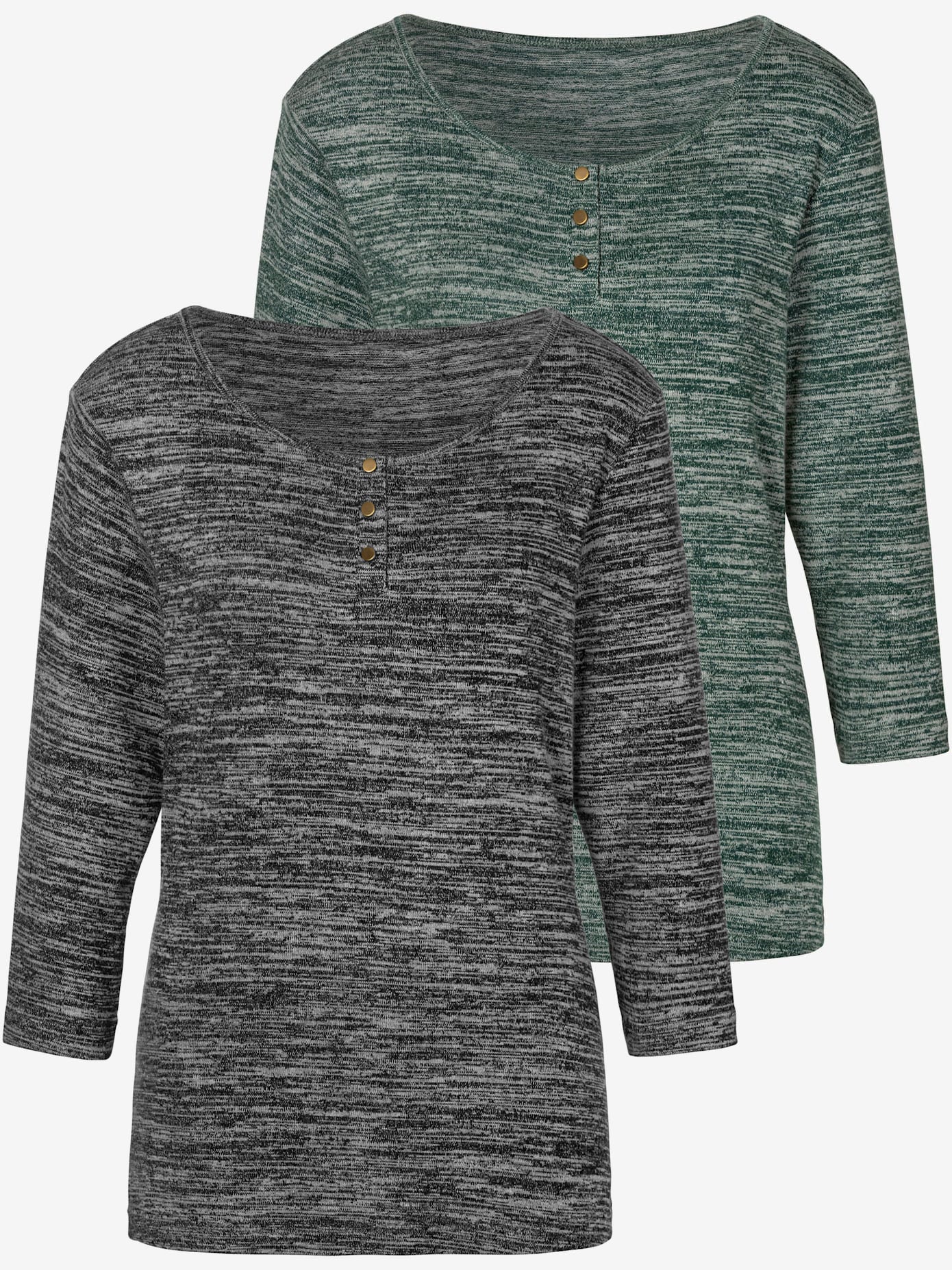 Lot de 2 t-shirts à manches 3/4 lascana