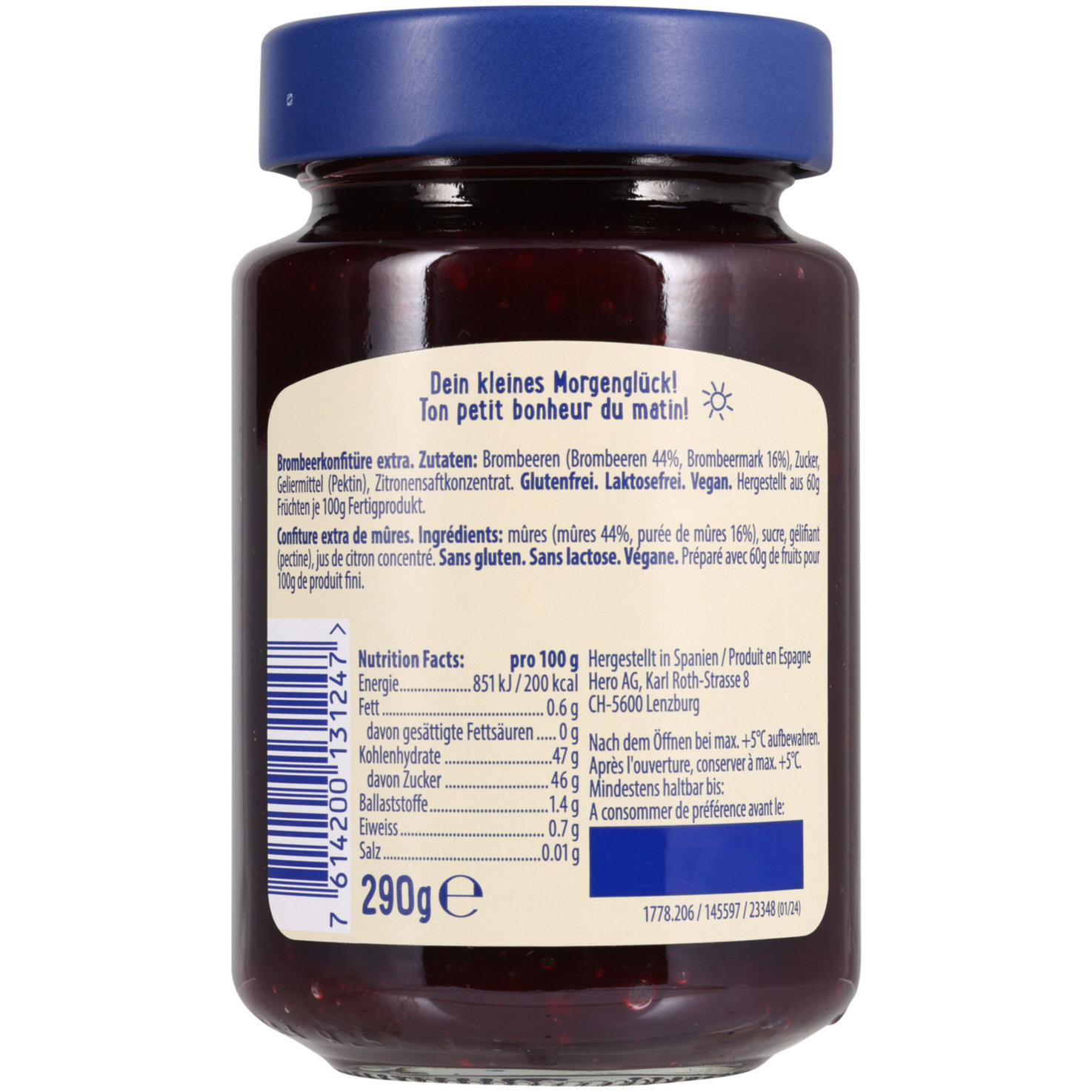 Hero Konfitüre Delicia Original Brombeer