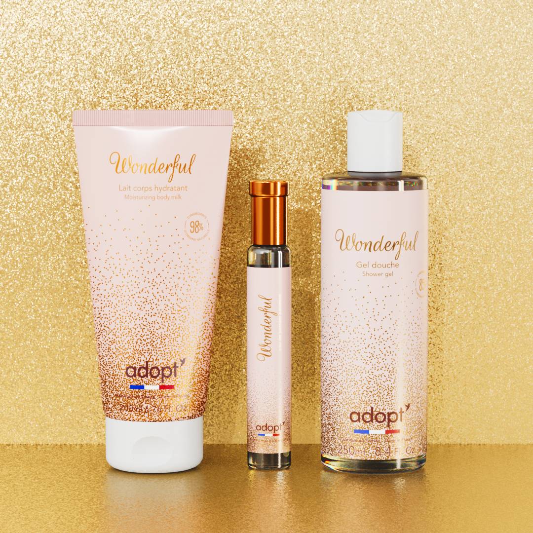 Wonderful - Coffret chalet eau de parfum 30ml + gel douche + lait corps