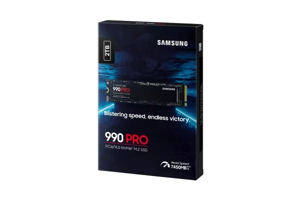 Samsung 990 PRO MZ-V9P2T0BW - SSD - krypteret - 2 TB - intern - M.2 2280 - PCIe 4.0 x4 (NVMe) - 256-bit AES - TCG Opal Encryption 2.0
