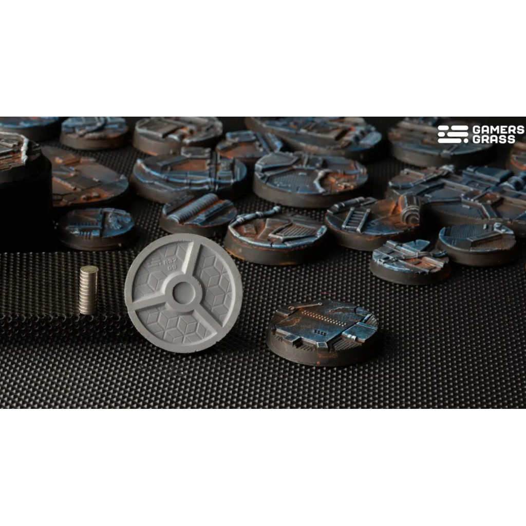 Spaceship Corridor Bases, Round 32mm (x8)