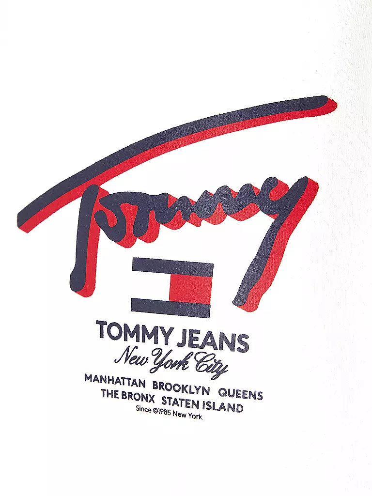 TOMMY JEANS Kapuzensweater - Hoodie  weiss