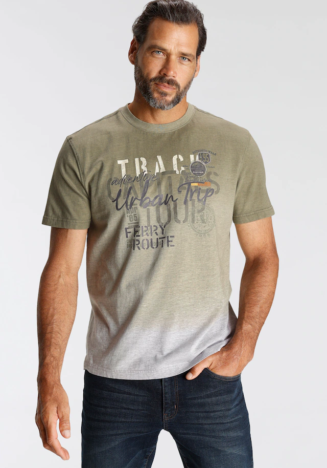 Man's World T-Shirt Kurzarm,  Regular Fit,  bedrucktes Design,  Rundhalsausschnitt