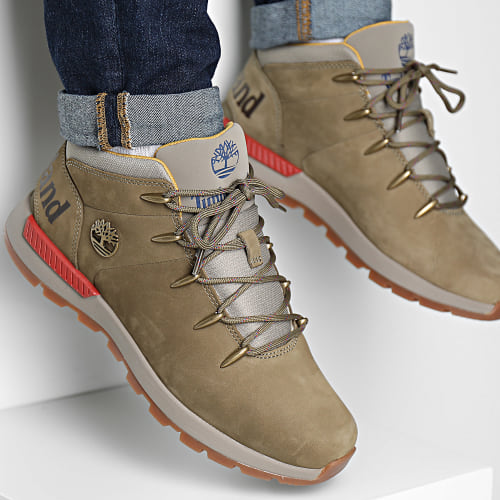 Baskets Sprint Trekker Mid A61JG Olive Nubuck